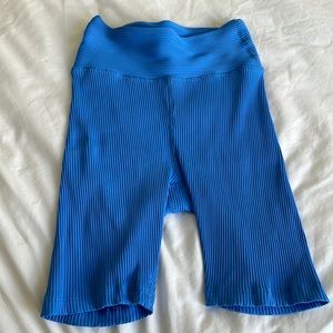 Year of Ours blue bike shorts